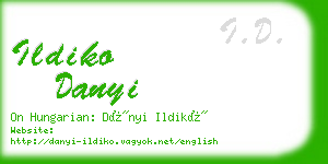 ildiko danyi business card